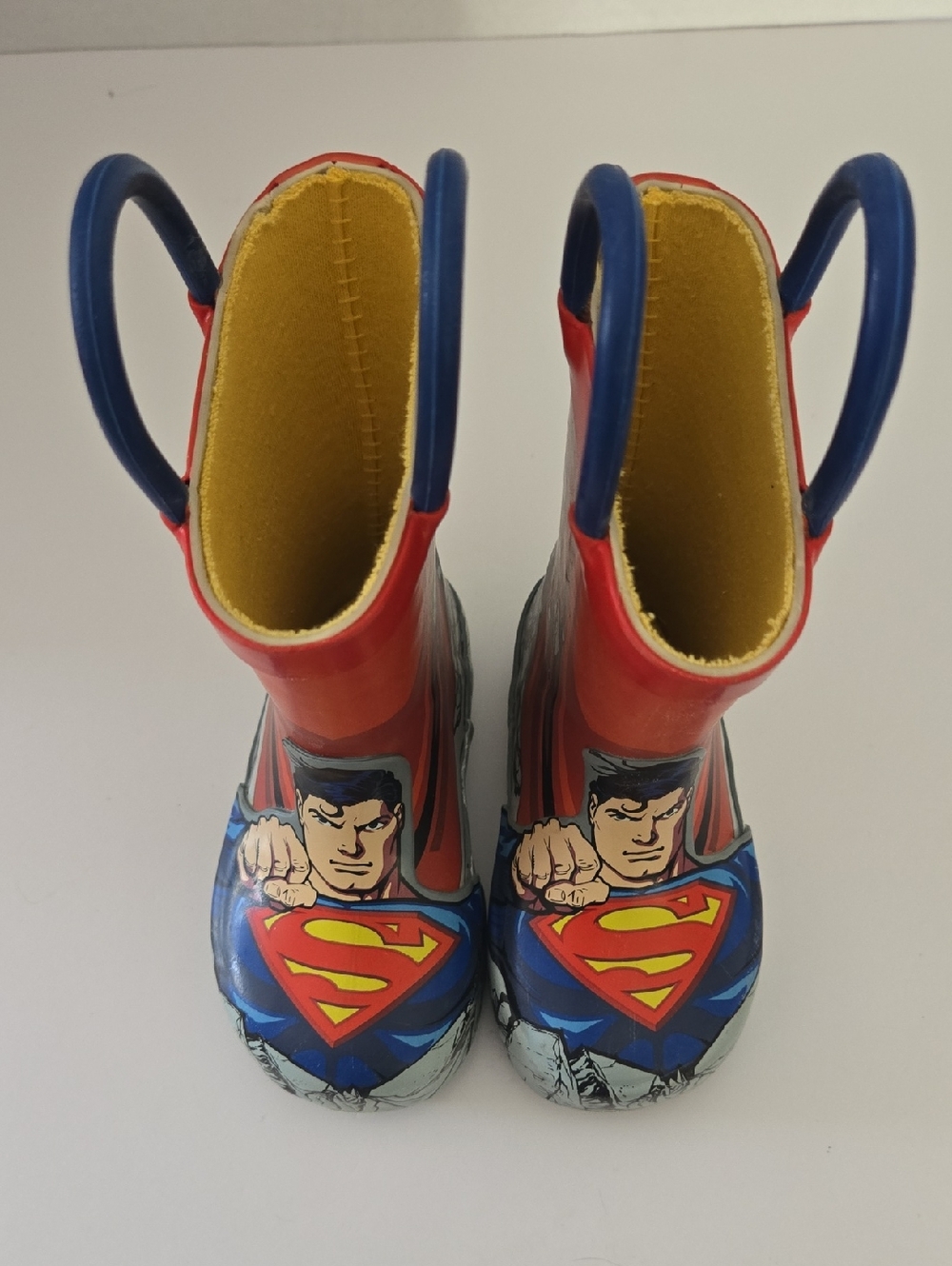 Western Chief Kids Red Blue Superman Rain Boots